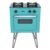 FOGAO A GAS MINI COOK 2 Q VERDE GAS GLP