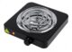 Fogareiro Elétrico Portátil 1 Boca 1000W 220V – Fogão Cooktop de Mesa para Camping, Viagem e Uso Doméstico (Preto)