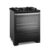 Fogão 5 bocas Electrolux Preto Efficient Mesa de Vidro, PerfectCook e Grades de Ferro (FE5GB)