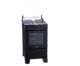 Fogão Atlas 4 bocas preto com forno limpa fácil Coliseum Plus – Forno 50l