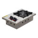 Fogão Cooktop Industrial A Gás Itajobi Fogões 1 Boca Queimador Duplo Prateado 100% Inox Alvenaria De Embutir 20×20