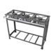 Fogão Industrial 3 Bocas 2QS 1 QD 3×30 P5 Aço Mr Fogões