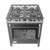 Fogão Industrial 4 Bocas 2 Simples a Gás Baixa Pressão MR Fogões com Forno P5