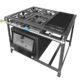Fogão Industrial 4 Bocas Simples a Gás Alta Pressão MR Fogões com Chapa e Forno P7