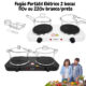 Fogão portátil de mesa elétrico 2 bocas 2.000 watts 110v ou 220v branco ou preto cozinhar alimentos 2 pratos cooktop Ant