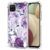 FollmeAir Capa para Galaxy A12 5G, capa para Galaxy A12, TPU flexível fino para meninas e mulheres, capa de silicone macio de borracha com absorção de choque para Samsung Galaxy A12 5G (flor roxa)