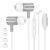 Fones de ouvido com fio tipo C para iPhone 17 Pro Max/17 Pro/17 Air/17/16e/16 Pro Max/16Plus/15, fones de ouvido intra-auriculares com fio USB C Fones de ouvido com microfone para Galaxy S25 FE Ultra