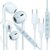 Fones de ouvido para iPhone 16/15 USB-C e fones de ouvido de telefone com controle de microfone/volume, fones de ouvido tipo C com qualidade de som Hi-Fi para Samsung Galaxy S23 – Fones de ouvido com
