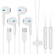 Fones de ouvido USB C com fio para iPhone 16e/16 Pro Max/16 Pro/16 Plus/16/15, Android Type C Hi-Fi, fones de ouvido estéreo com microfone e controle de volume para Samsung Galaxy S25 Edge/S24 FE