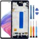 Foufinin Substituição de tela para Samsung Galaxy A53 5G para Samsung A53 5G com moldura SM-A536E A536W SM-A536U SM-A536V Display LCD Touch Digitalizador com ferramentas