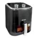 Fritadeira Elétrica Air Fryer Sem Óleo, 5 Litros, Preta, 220V