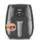 Fritadeira Elétrica Air Fryer Turbo Touch BAK 4,5 Litros 1000W Preto 127V Com Tecnologia Turbo Touch, Sem Óleo, Cozinha Saudável E Rápida, Ideal Para Fritar, Assar E Grelhar Alimentos