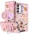 Funermei Capa para celular Samsung Galaxy A25 5G – [2 em 1] Capa de telefone feminina fofa para meninas, design exclusivo, capa de câmera compatível com suporte de anel MagSafe para Samsung A25 5G