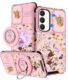 Funermei Capa para celular Samsung Galaxy A25 5G – [2 em 1] Capa de telefone feminina fofa para meninas, design exclusivo, capa de câmera compatível com suporte de anel MagSafe para Samsung A25 5G