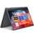 FUNYET Laptop com tela sensível ao toque, laptop para jogos 2 em 1 de 14 polegadas, processador N100, 16 GB RAM 1 TB SSD, 1920 x 1080, desbloqueio de impressão digital, teclado retroiluminado, Wi-Fi 6
