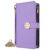 FWYANZH Capa carteira para iPhone 17 Pro Max/17 Pro/Air/17, capa de couro com bolsa flip fashion de luxo com corrente de metal Wristrap crossbody coldre de alta capacidade, roxo, 17