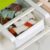 Gaveta retrátil para geladeira, organizador de armazenamento de alimentos com filtro, para classificação de prateleira de geladeira (branco)