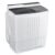 Giantex GT-GE-10390US-GR-FP Máquina de lavar portátil de 20 libras, máquina de lavar de 15 libras e fiadora de 6,6 lbs, compacta para casa motorizada de departamento, branco e cinzento, GT-GE