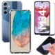 [GL CASES] KIT Capa Capinha Case Samsung Galaxy M34 Slim Clear Anti Impacto Reforçada Silicone Transparente Flexível Anti Choque + Pelicula Samsung Galaxy M34 De Vidro 3D Cobertura Total