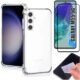 [GL CASES] KIT Capa Capinha Case Samsung Galaxy M55 Slim Clear Anti Impacto Reforçada Silicone Transparente Flexível Anti Choque + Pelicula Samsung Galaxy M55 De Vidro 3D Cobertura Total