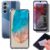 [GL CASES] Kit Capa Samsung Galaxy M34 Case Capinha Anti Impacto Reforçada Silicone Transparente Flexível Proteção De Câmera + Pelicula Samsung Galaxy M34 De Privacidade Vidro Anti Spy Espião