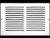 Grelhas de Retorno de Aço – Parede Lateral e Teto – Cobertura de Duto HVAC (25.4 cm L X 10.2 cm A, Branco)
