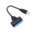 HCUSR Adaptador de disco rígido SATA para USB 3.0, cabo de leitor externo HDD/SSD USB 3.0 de 450 MB/s para HDD SSD de 2,5 polegadas, laptop, PC, Smart TV com indicador de energia