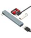 Hub adaptador USB C divisor MacBook para iPhone 17 16 (5 em 1) para iPad Pro Mini Multiport Mac Docking Station Tipo C para OTG TF Leitor de cartão SD Conversor de carregamento para Apple Laptop