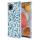 JDYGWK Capa para Samsung A42 5G Galaxy M42 5G, estampa de flores transparentes, silicone TPU macio, fina, à prova de choque, capa protetora antiarranhões para Samsung Galaxy A42 5G, azul branco floral