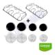 Kit 4 Bocas + 2 Grelhas Fogão Consul Cf550br 2 Grandes + 2 Pequenos – 3 Pinos