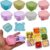 Kit 4 Mini Potes Plásticos Coloridos 50 ml com Tampa Hermética e Trava Fácil Ideais para Temperos Lanches Papinhas Frutas Molhos e Organização da Geladeira ou Lancheiras