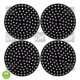 Kit 4un Protetor De Fogão Indução de Silicone Tapete Fogão Indução Redondo