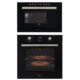 Kit Forno Elétrico Fischer Infinity Embutir 82l Com Air Fryer + Micro-ondas 25l Preto 220v