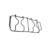 Kit Jogo Grelha Grade Fogão Consul CF04NAB CF04 4 Bocas 5 Bocas ou 6 Bocas 19,5 cm x 41,5 cm TPB 0258