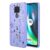 KOARWVC Capa de telefone para Moto G9 Play, XT2081-1 XT2083-1 Motorola G9/Moto E7 Plus, capa fofa com estampa de flor, fina, protetora, macia, amortecedora, capa de telefone para Motorola G9 Purple