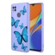 KOARWVC Capa de telefone para Redmi 10A, capa Redmi 9C fofa estampa borboleta protetora macia TPU capa de telefone para Xiaomi Redmi 9C borboleta roxa