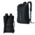 Life Expert Mochila Pasta Executiva All Black com USB, Compartimento para Notebook, Tablet, Alça Acolchoada, Poliéster