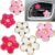 Lusfcnze 6 peças de clipe de ventilação de ar de flor para carro charme acessórios interiores de carro para meninas mulheres decorações de dia dos namorados margarida flores fofos clipes de ventilação