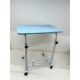 Mesa Notebook Multifuncional com Rodinhas e Altura Ajustável – Home Office, Escrivaninha para Computador e Estudo (azul claro)