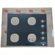 Mesa Tampo Vidro Fogão Cooktop 4 Bocas Brastemp BDD61AE
