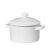 Mini Caçarola Cerâmica Branca Esmaltada 250ml Moderna Panelinha Para Festa Buffet Servir
