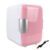 MINI GELADEIRA FRIGOBAR 2 EM 1 REFRIGERADOR E AQUECEDOR 12V 4L RETRO CASA E CARRO 4 LITROS ROSA