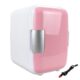 MINI GELADEIRA FRIGOBAR 2 EM 1 REFRIGERADOR E AQUECEDOR 12V 4L RETRO CASA E CARRO 4 LITROS ROSA