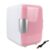 Mini Geladeira Frigobar 2 Em 1 Refrigerador E Aquecedor 12V 4L Retro Casa E Carro 4 Litros Rosa
