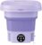 Mini Máquina de Lavar Roupa Portátil Dobrável 11 Litros Centrifuga Lavagem Semiautomática Roupas Sensíveis e Intimas 3 Modos Para Viagem Cor Roxo Bivolt