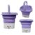 Mini Máquina de Lavar Roupas Dobrável, 8 Litros, com Alça, Bivolt, Modelo KA-2648 (Roxo)