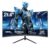 Monitor Curvo 23.8 Polegadas 100Hz com Painel VA,Curvo R1500, Resolução Full HD 1920×1080, AMD FreeSync, Conectores HDMI e VGA, Suporte VESA – Ideal para Jogos, Trabalho e Uso como Monitor PC