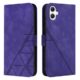 MRRSIWEI Capa carteira para Samsung Galaxy A06 com suporte para cartão, capa flip magnética à prova de choque de couro sintético PU com suporte para alça de pulso para Samsung Galaxy A06. Suporte roxo