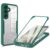 MRRSIWEI Capa para Samsung Galaxy S25 FE (não para S25), [Protetor de tela embutido] [À prova de choque de grau militar] Capa protetora robusta transparente de 360° para Samsung Galaxy S25 FE. Verde