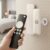 Organizador magnético de parede, pacote com 6, suporte de controle remoto sem perfuração com espaço de armazenamento de 3 cm para controle remoto de ar condicionado e ventilador de TV, suporte